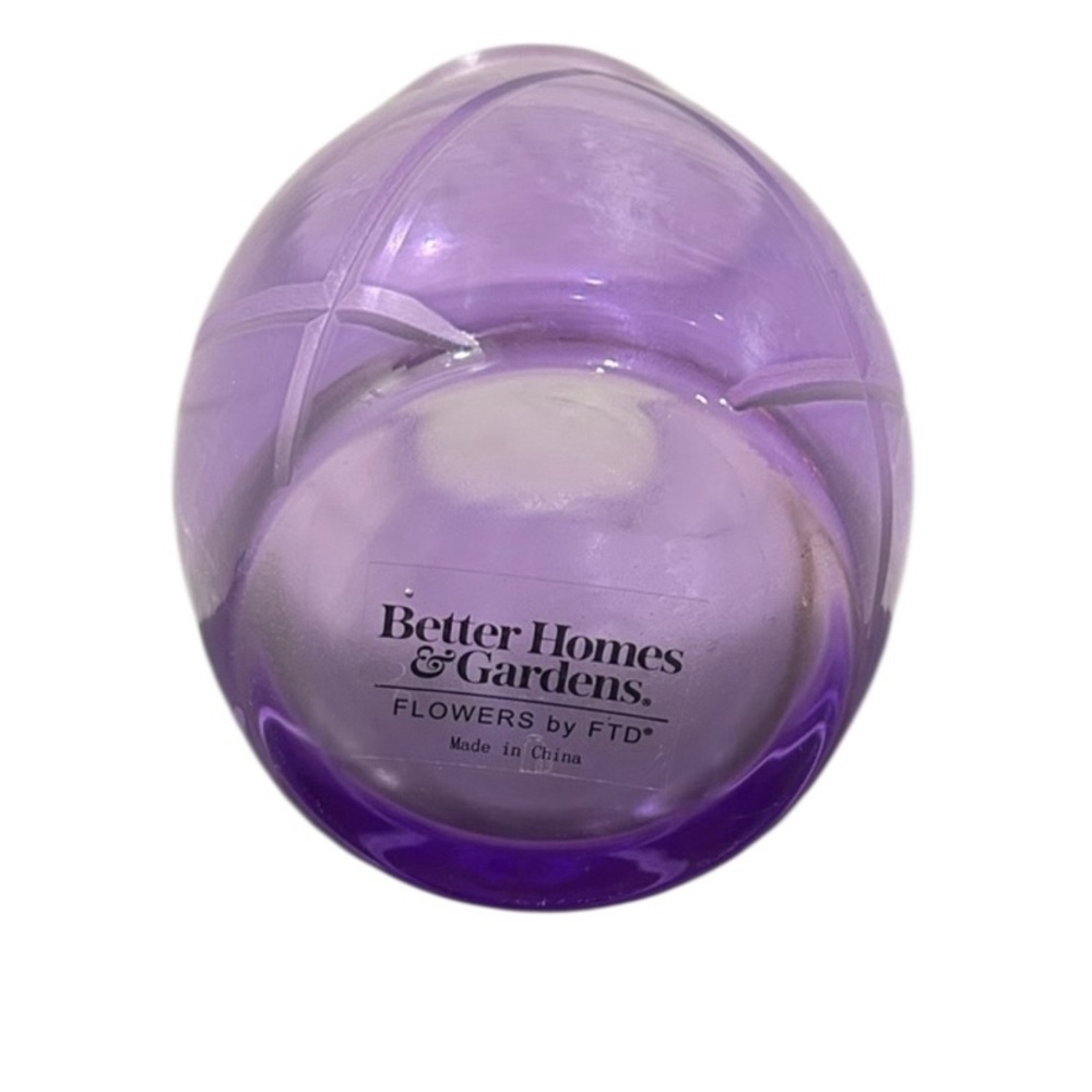 Better Homes And Gardens Purple Glass Vase - Picture 4 of 5